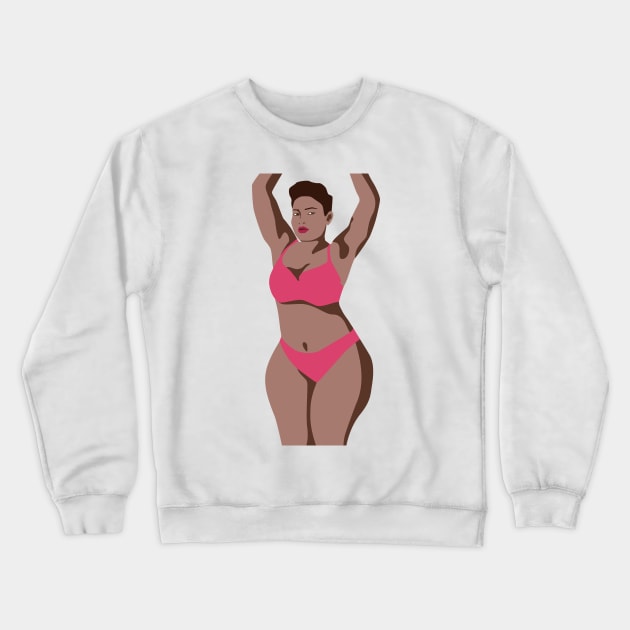 Nice woman Crewneck Sweatshirt by MALUNKAN